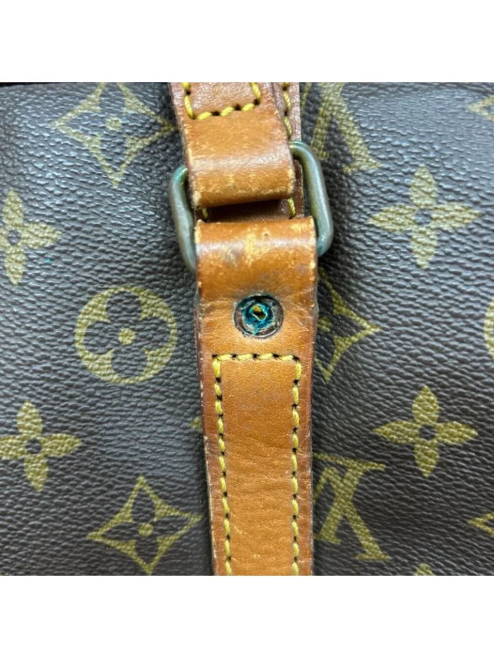 Louis Vuitton Monogram Sac Suple 35 Leather Boston Bag Tote